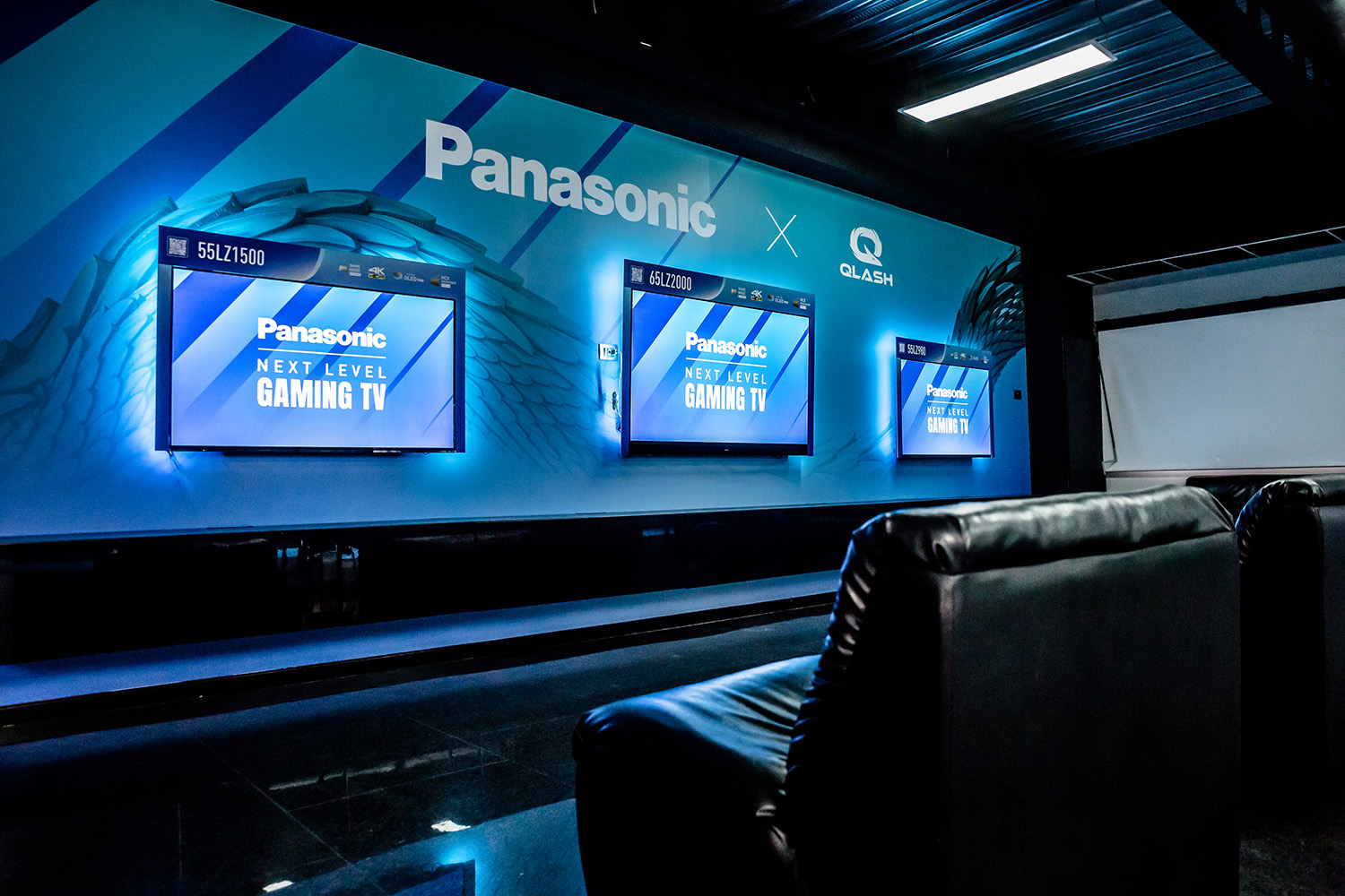 QLASH House room with Panasonic TV